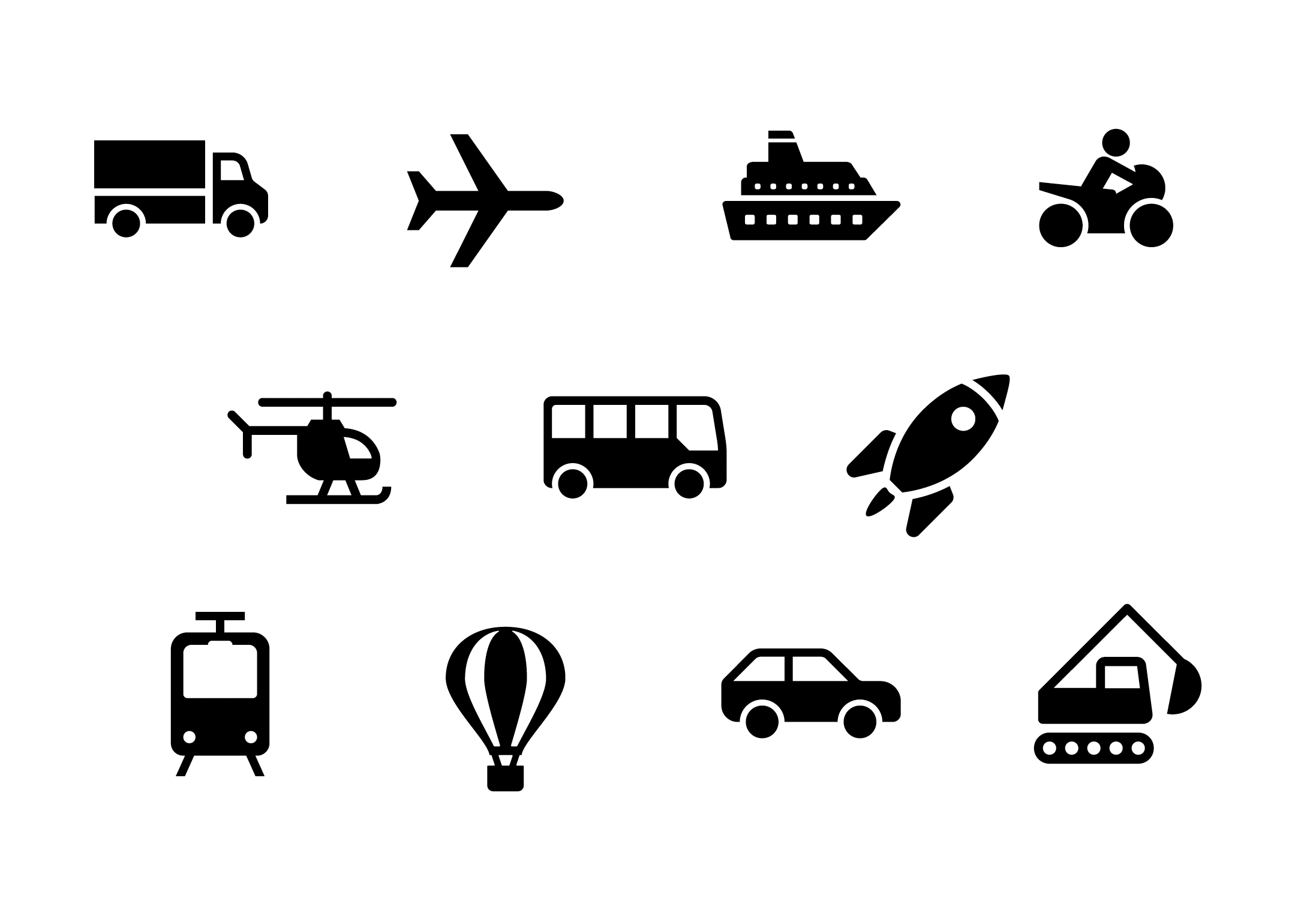 Vehicles in the air and on the ground