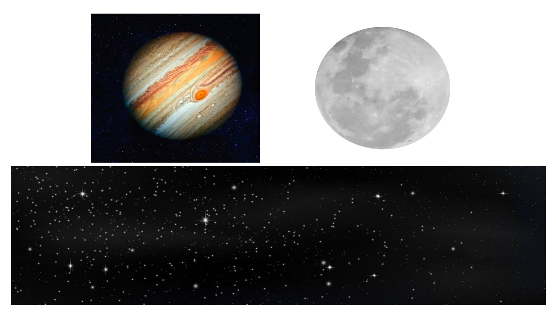 Planets, Moon and Stars