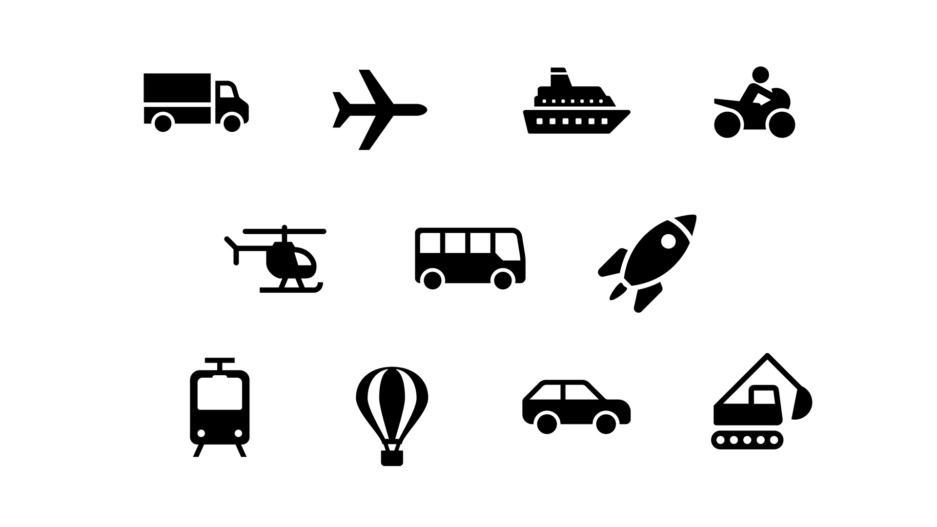 Vehicles in the air and on the ground