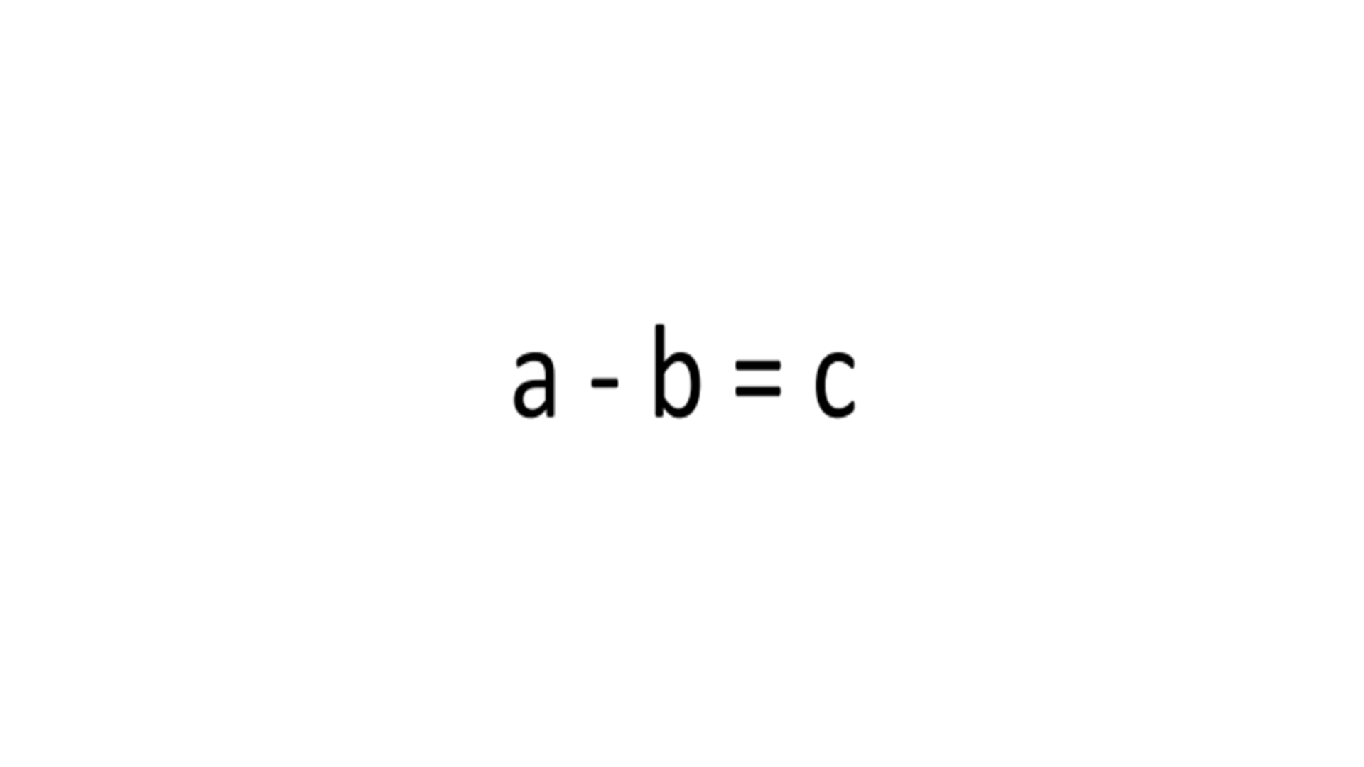 subtraction