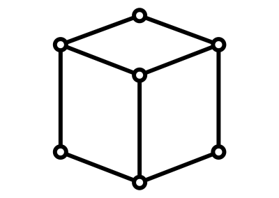 Ein Würfel in Koordinaten